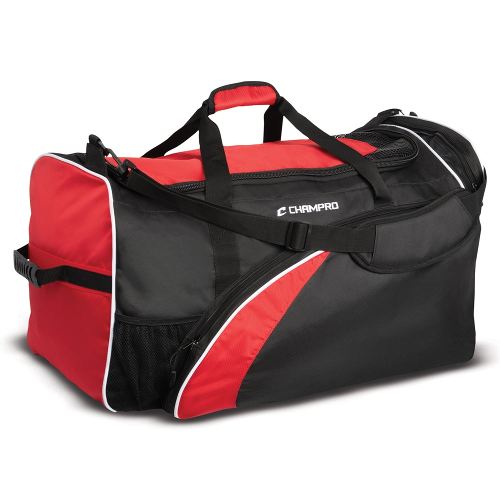 Varsity Football Equipment Bag, 28" x 15" x 15" - Scarlet