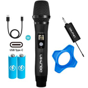 Dolphin Audio Dolphin UHF Rechargeable Wireless Microphone with 50 Channels, Anti-Interference Technology (MCX11) - Black