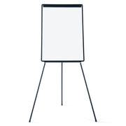 MasterVision Magnetic Lacquered Steel Dry Erase Tripod Pres. Aluminum Frame Easel, Black