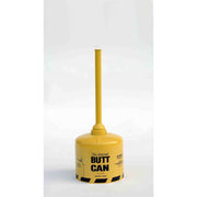 SAFETY BUTT CANS, The Original Butt Can - All Metal w/Open Tube-Yellow, CAPACITY: 5 Gal.