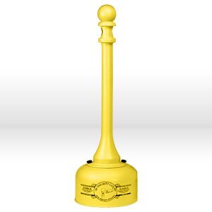 SAFETY BUTT CANS, Galvanized Steel Can w/Poly Tube - Yellow, CAPACITY: 2 Gal.