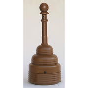 SAFESMOKERS, SafeSmoker Receptacle - Poly w/Metal Bucket-Brown, CAPACITY: 4 Gal.