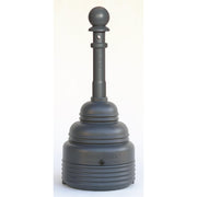 1208GRAY Eagle SafeSmoker Cigarette Butt Receptacle Receptacle-Poly w/Metal Bucket,Gray,4 gal