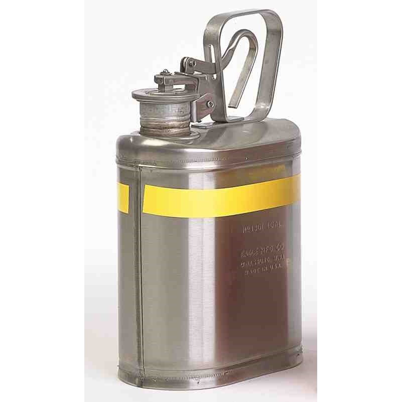 LABORATORY SAFETY CANS, Stainless Steel, CAPACITY: 1 Gal.