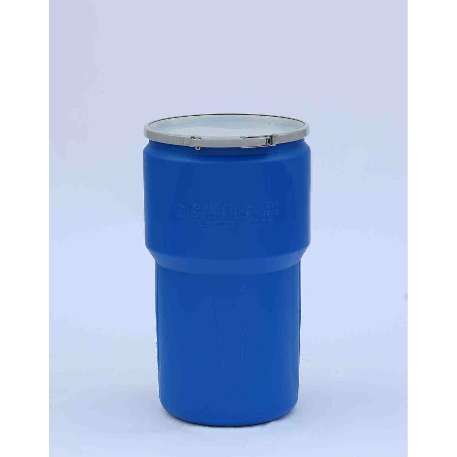 LAB, OVERPACK AND SALVAGE DRUMS, 14 Gal. Lab Pack (Blue) w/Metal Lever-Lock Ring