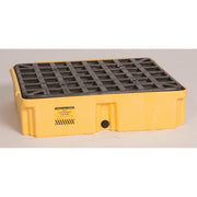 Eagle Manufacturing 1633D, 1 Drum Modular Platform Unit with drain, 15 gal capacity, Yellow, 2,000 lb. load, priced and sold per each