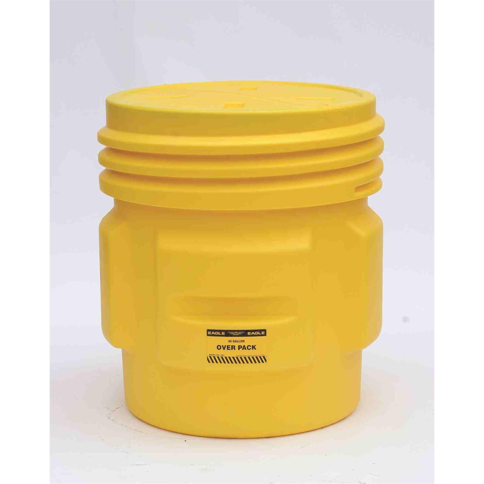 LAB, OVERPACK AND SALVAGE DRUMS, 65 Gal. Overpack Drum w/Screw Top Lid