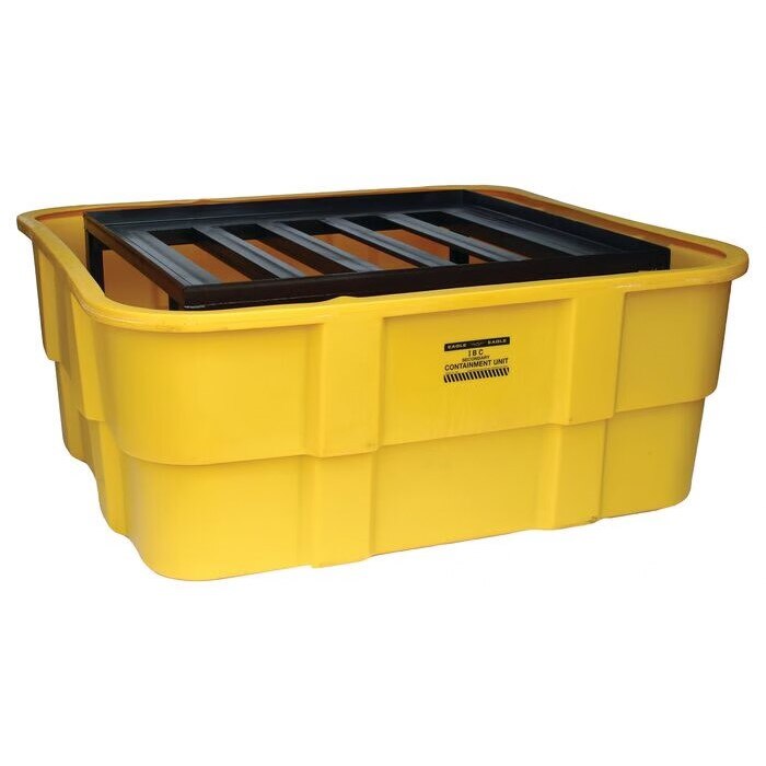 HAZ MAT DRUM & IBC PRODUCTS, IBC Containment Unit-Poly Tub w/Steel Platform