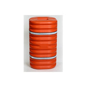 COLUMN PROTECTORS, 8" Column Protector, Orange w/Reflective Bands