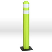 BARRICADES & DELINEATORS, Poly Guide-Post Delineator, Lime w/Reflective