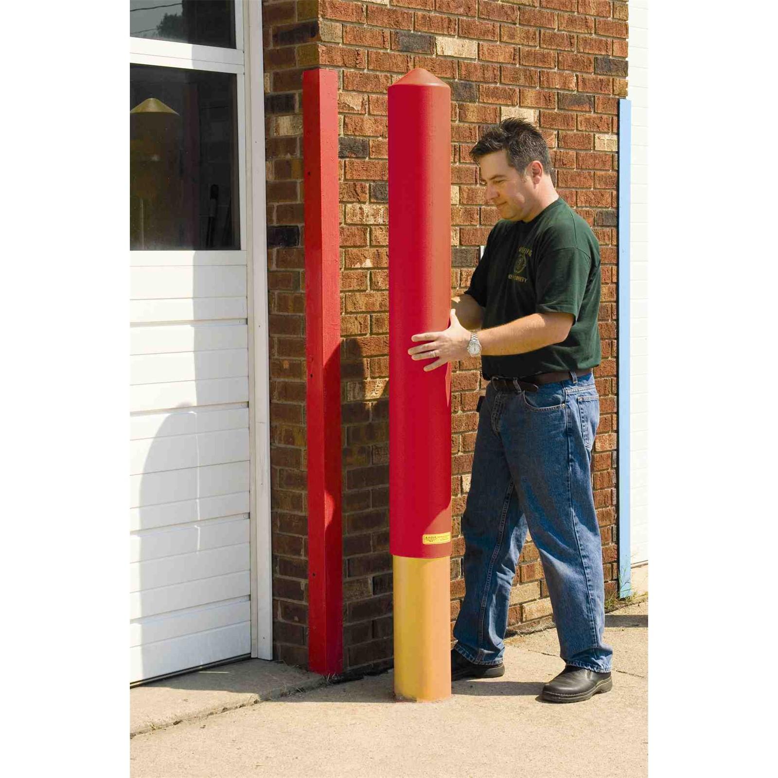 BUMPER POST SLEEVES-SMOOTH , 6" Bumper Post Sleeve-Smooth Sided-Red