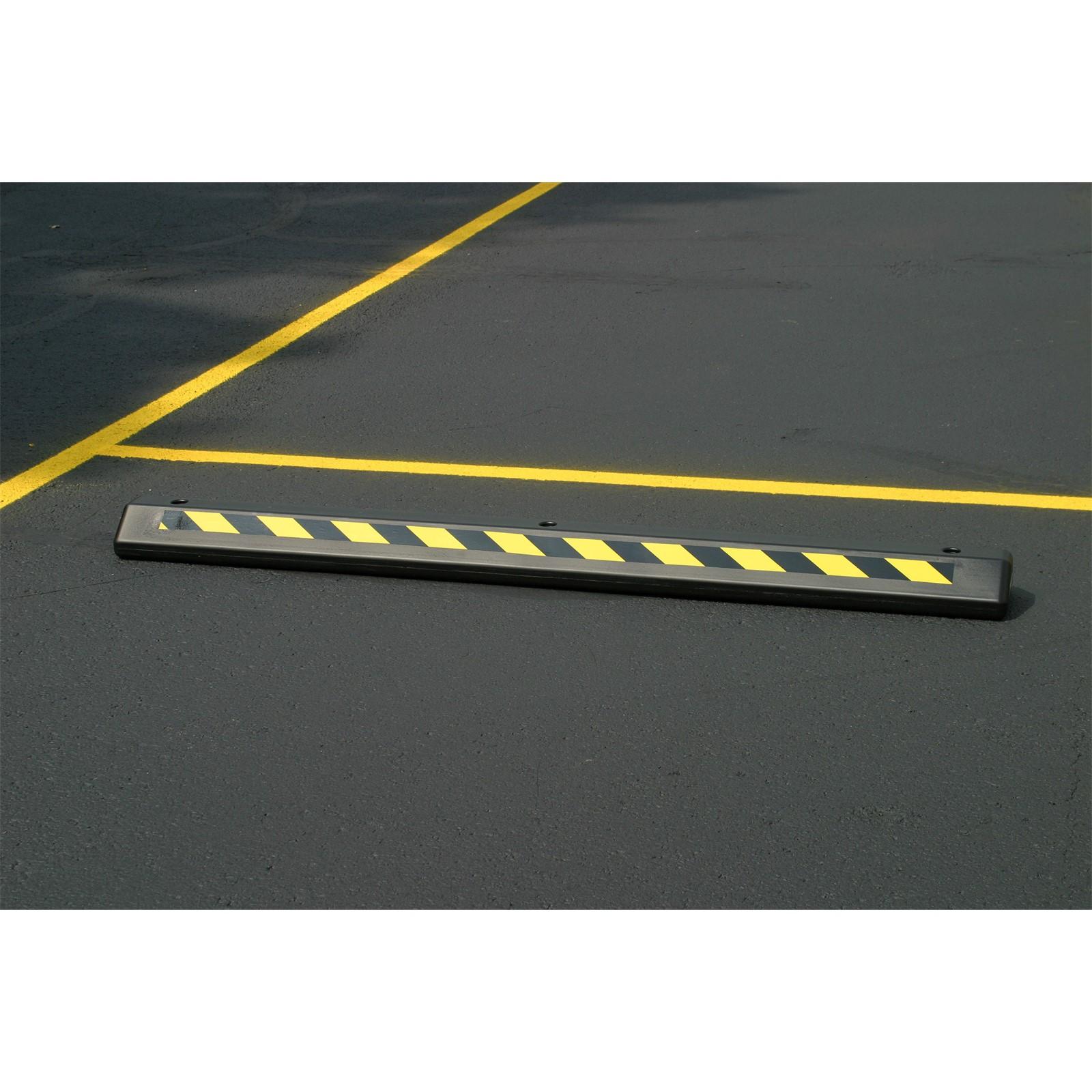 PARKING STOPS, SPEED BUMP, POLY CURB RAMP, POLY DOCKPLATE, Parking Stop-Black Polyethylene