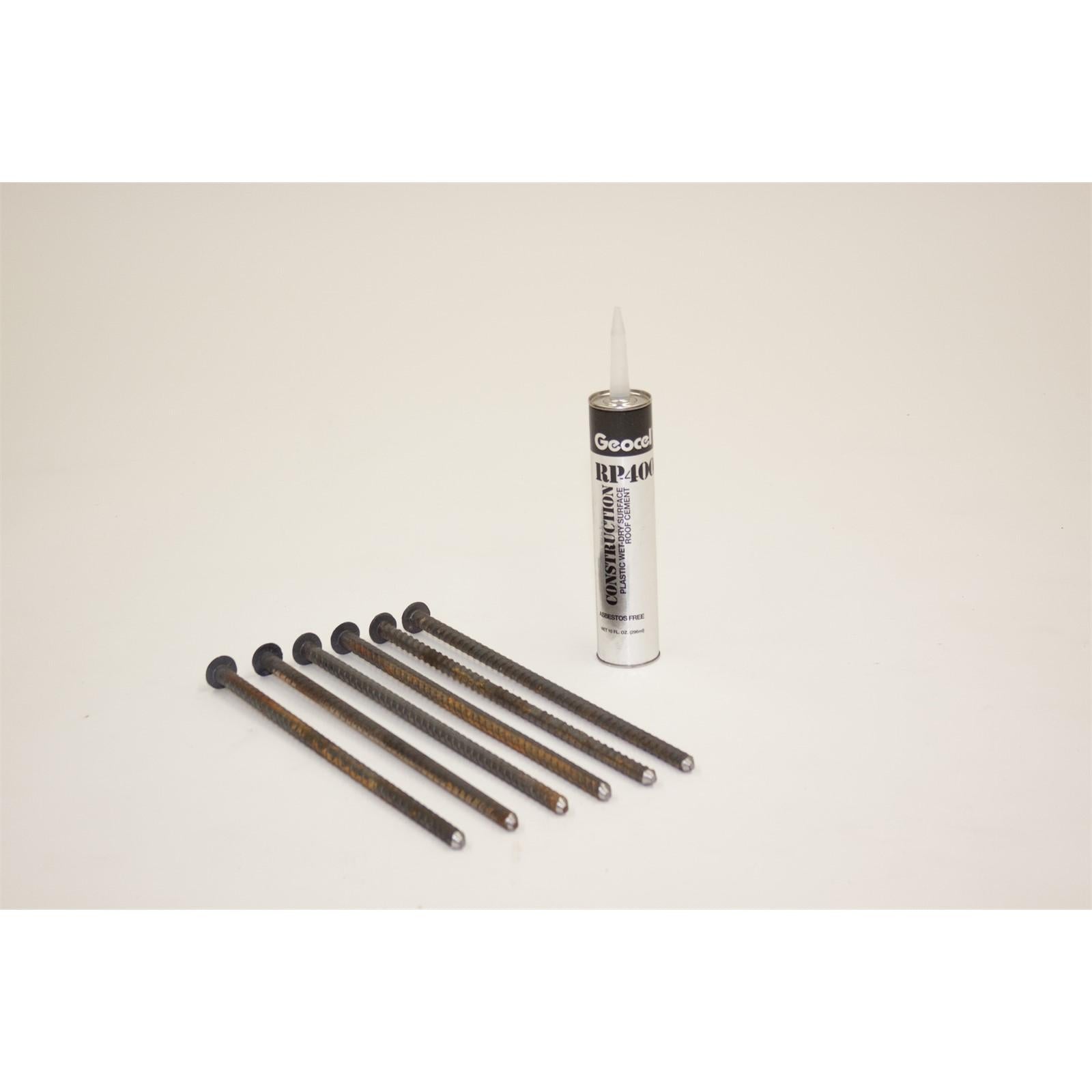 PARKING STOPS, SPEED BUMP, POLY CURB RAMP, POLY DOCKPLATE, Anchor Kit for Speed Bumps (6 Anchors & Adhesive)