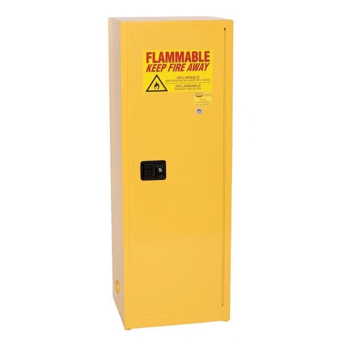 SAFETY STORAGE CABINETS, One Door Manual Three Shelves, CAPACITY: 24 Gal.