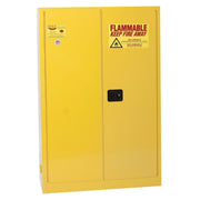 SAFETY STORAGE CABINETS, Two Door Manual Two Shelves, CAPACITY: 45 Gal.