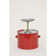 SAFETY PLUNGER CANS, Metal - Red, CAPACITY: 4 Qt.