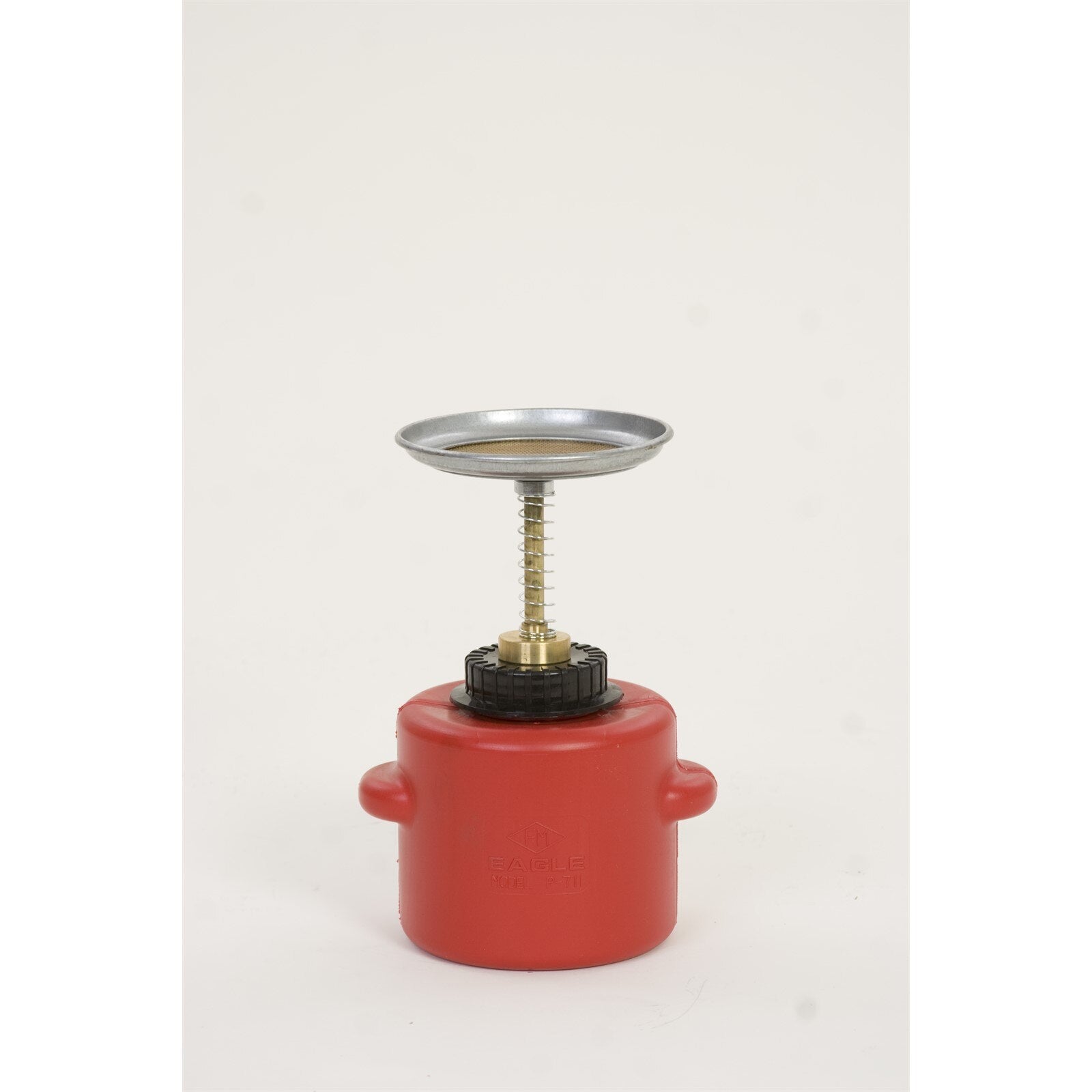 SAFETY PLUNGER CANS, Polyethylene - Red, CAPACITY: 1 Qt.