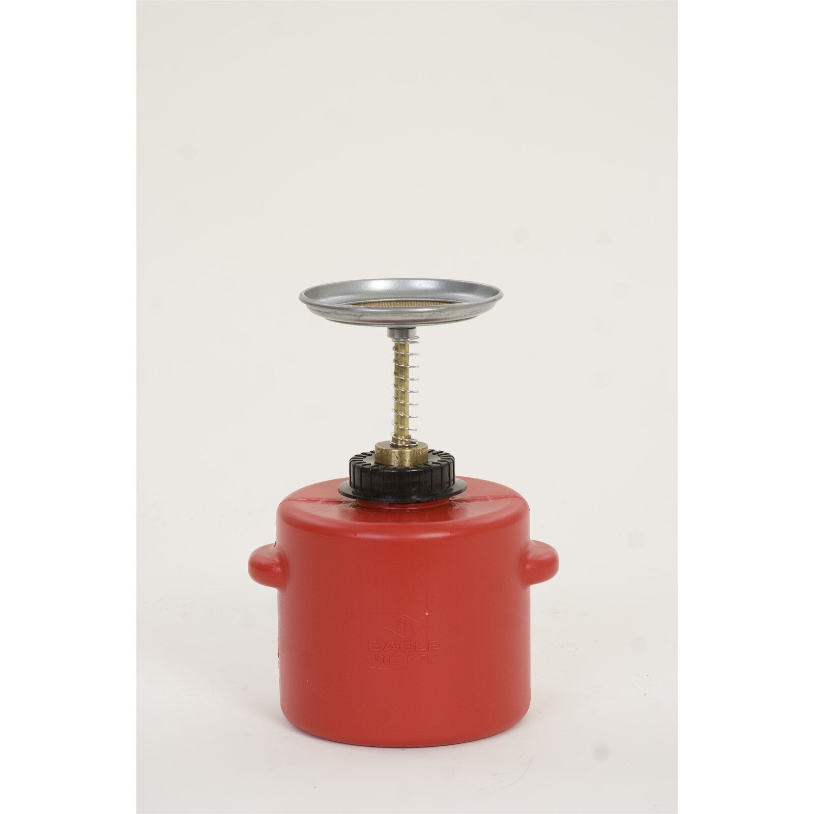 SAFETY PLUNGER CANS, Polyethylene - Red, CAPACITY: 2 Qt.