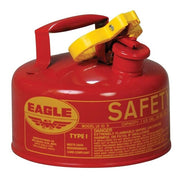 SAFETY CANS, Metal - Red, CAPACITY: 1 Gal.