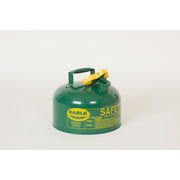 SAFETY CANS, Metal - Green (Oils or Combustibles), CAPACITY: 2 Gal.
