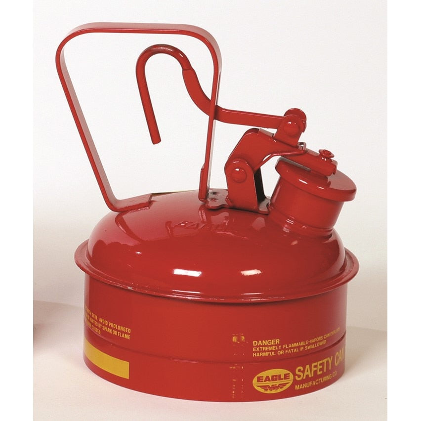 SAFETY CANS, Metal - Red, CAPACITY: 2 Qt.