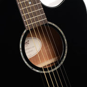 Cort EARTH60CEBK Earth Series 60 Dreadnought Acoustic Electric Guitar, Black Gloss