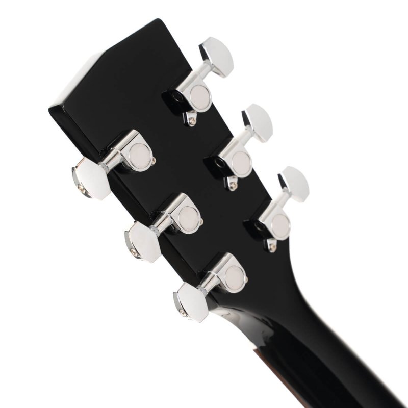 Cort EARTH60CEBK Earth Series 60 Dreadnought Acoustic Electric Guitar, Black Gloss