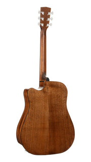 Cort EARTH60CENAT Earth Series 60 Dreadnought Acoustic Electric Guitar, Natural Glossy