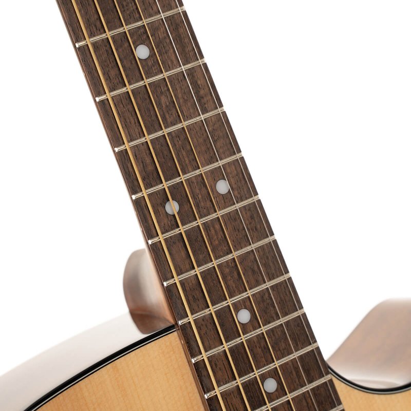 Cort EARTH60CENAT Earth Series 60 Dreadnought Acoustic Electric Guitar, Natural Glossy