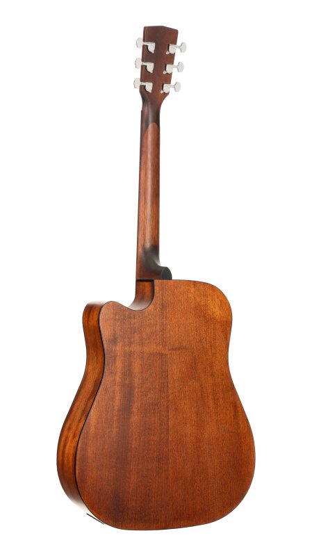 Cort EARTH60MCEOP Earth Series 60 Mahogany Dreadnought Acoustic Electric Guitar, Open Pore