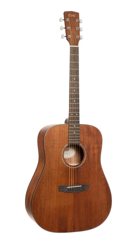 Cort EARTH60MOP Earth Series 60 Mahogany Dreadnought Acoustic Guitar, Open Pore