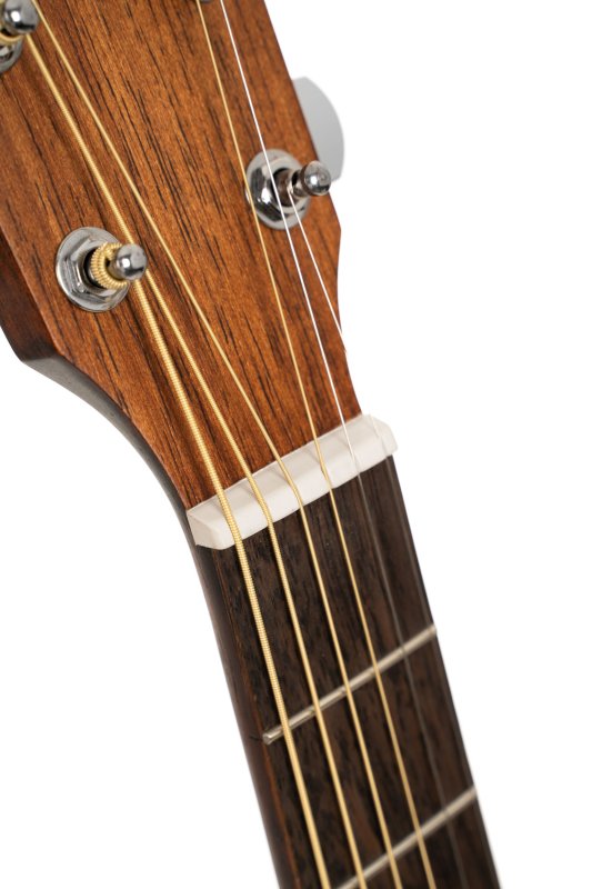 Cort EARTH60MOP Earth Series 60 Mahogany Dreadnought Acoustic Guitar, Open Pore