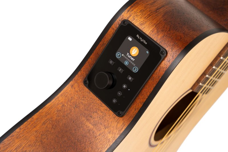 Cort EARTHGO-OP Earth Series Go Hyvibe Acoustic Electric Guitar, Open Pore Natural