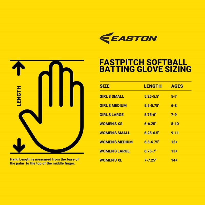 Easton Ghost Ethos Fastpitch Softball Batting Gloves - Large - Strawberry Glow - Red/Pink