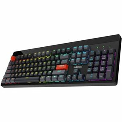 Adesso Wired/Wireless/Bluetooth Multi-OS Illuminated Mechanical VIA Desktop Keyboard with CoPilot Ai Hotkey