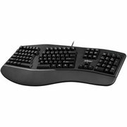 Adesso - EasyTouch 150 Mechanical Keyboard, Cherry MX Brown, Palm Rest, Copilot AI Key, Numeric Pad - Black