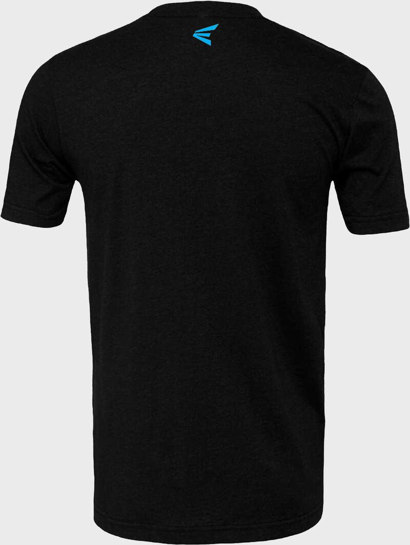 Easton Adult Logo T-Shirt - Medium - Black Heather/ Blue Fade