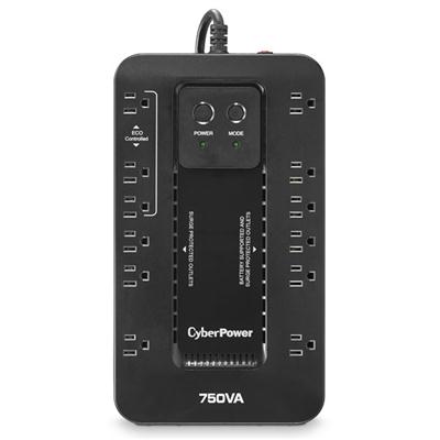 CyberPower - 750VA Ecologic Battery Back-up System - Black