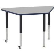 Table Top V TF Trapezoid 18x30 / Gray-Navy