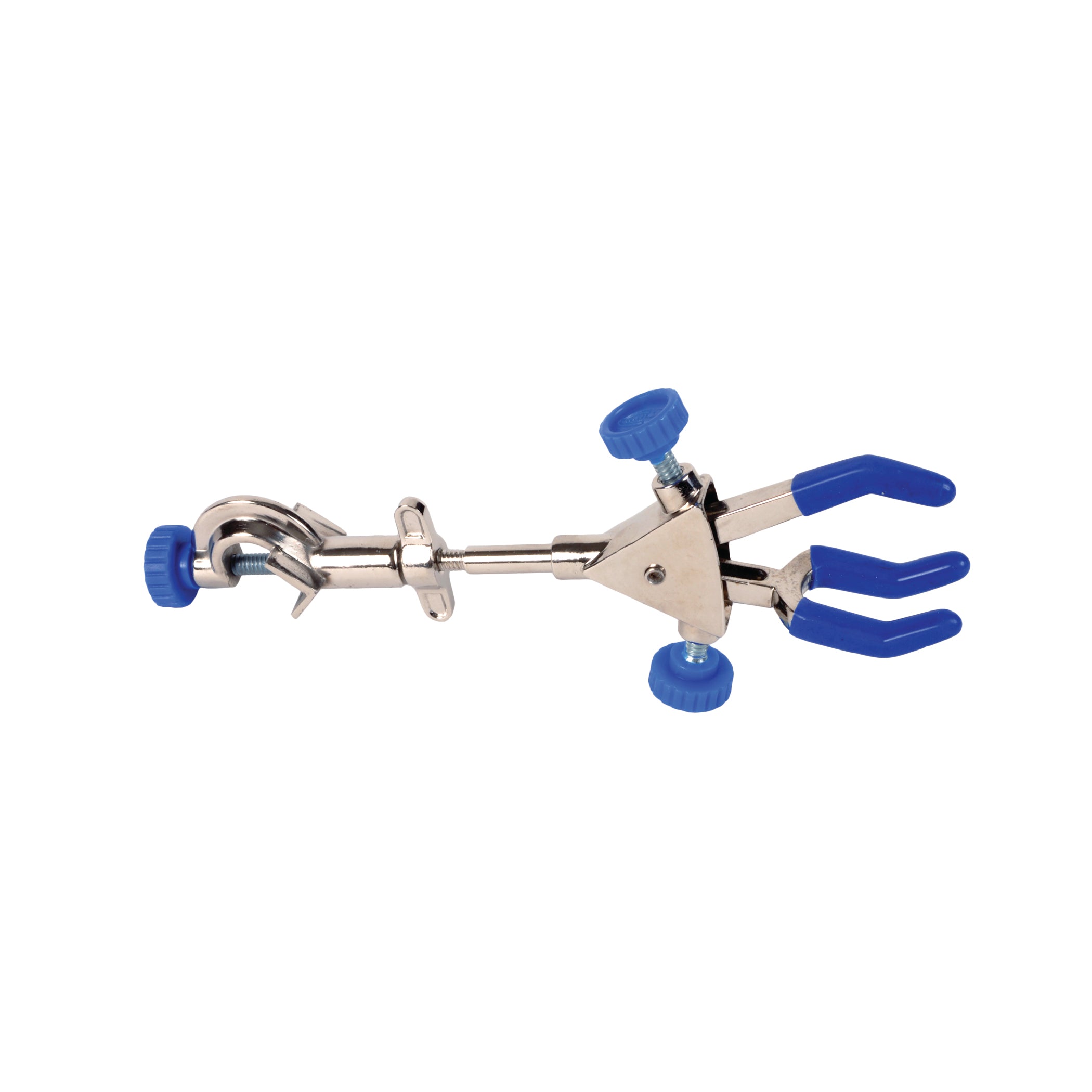 United Scientific® 3-Prong Extension Clamp, W/Boss Head, Silicone