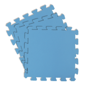 Edu - Tile Play Mat 25pcs  - Blue - Thick, Textured, Soft Foam Floor Mats for Kids, Babies and Toddlers