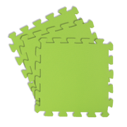 Edu - Tile Play Mat 25pcs  - Green - Thick, Textured, Soft Foam Floor Mats for Kids, Babies and Toddlers