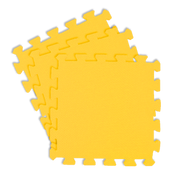 Edu - Tile Play Mat 25pcs  - Yellow - Thick, Textured, Soft Foam Floor Mats for Kids, Babies and Toddlers