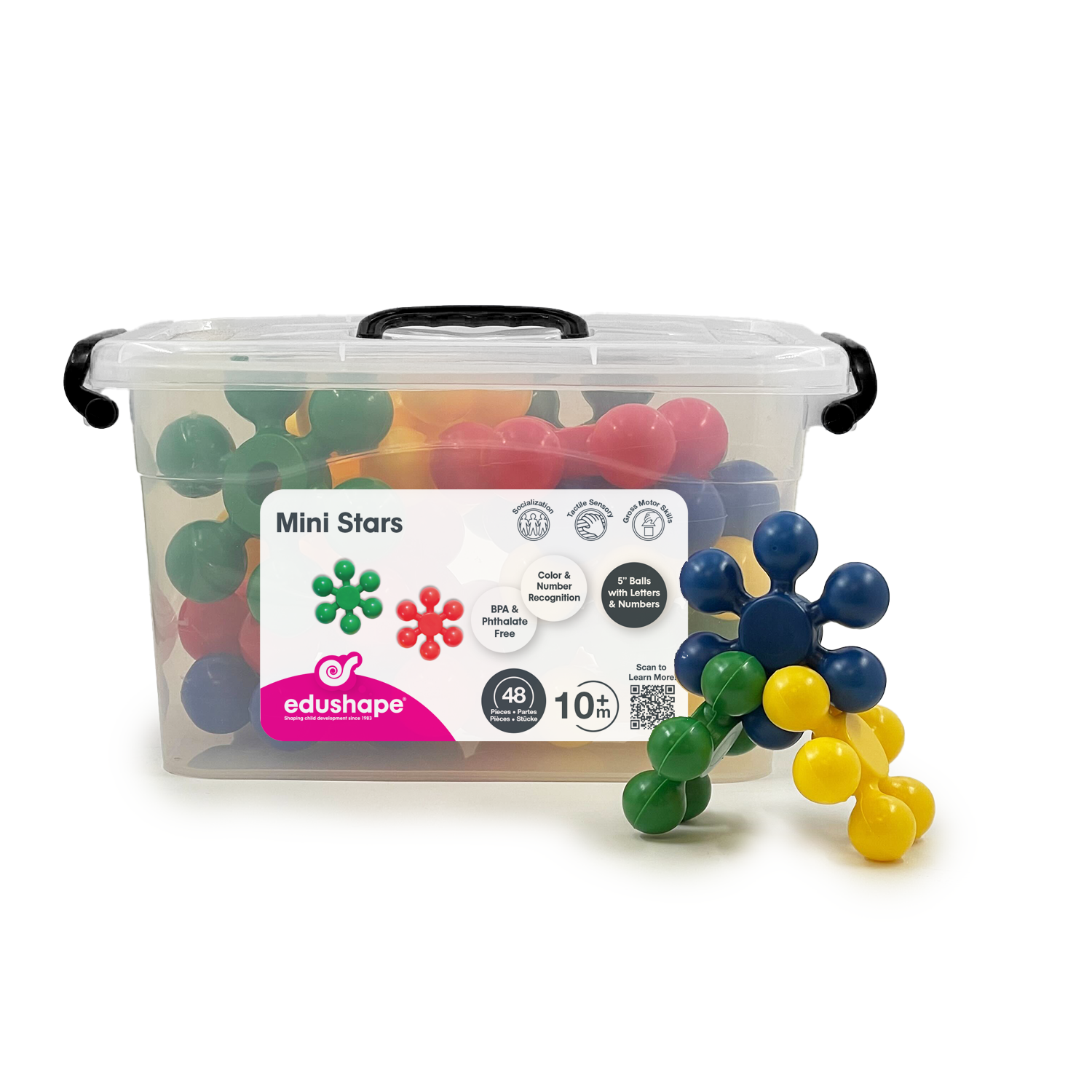 Mini Stars - Bright and Fun Linking Toys for Babies and Toddlers, Sensory Engagement