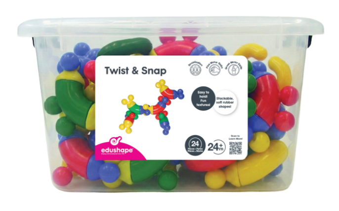 Twist & Snap - Bright and Fun Linking Toys for Babies and Toddlers, Sensory Engagement