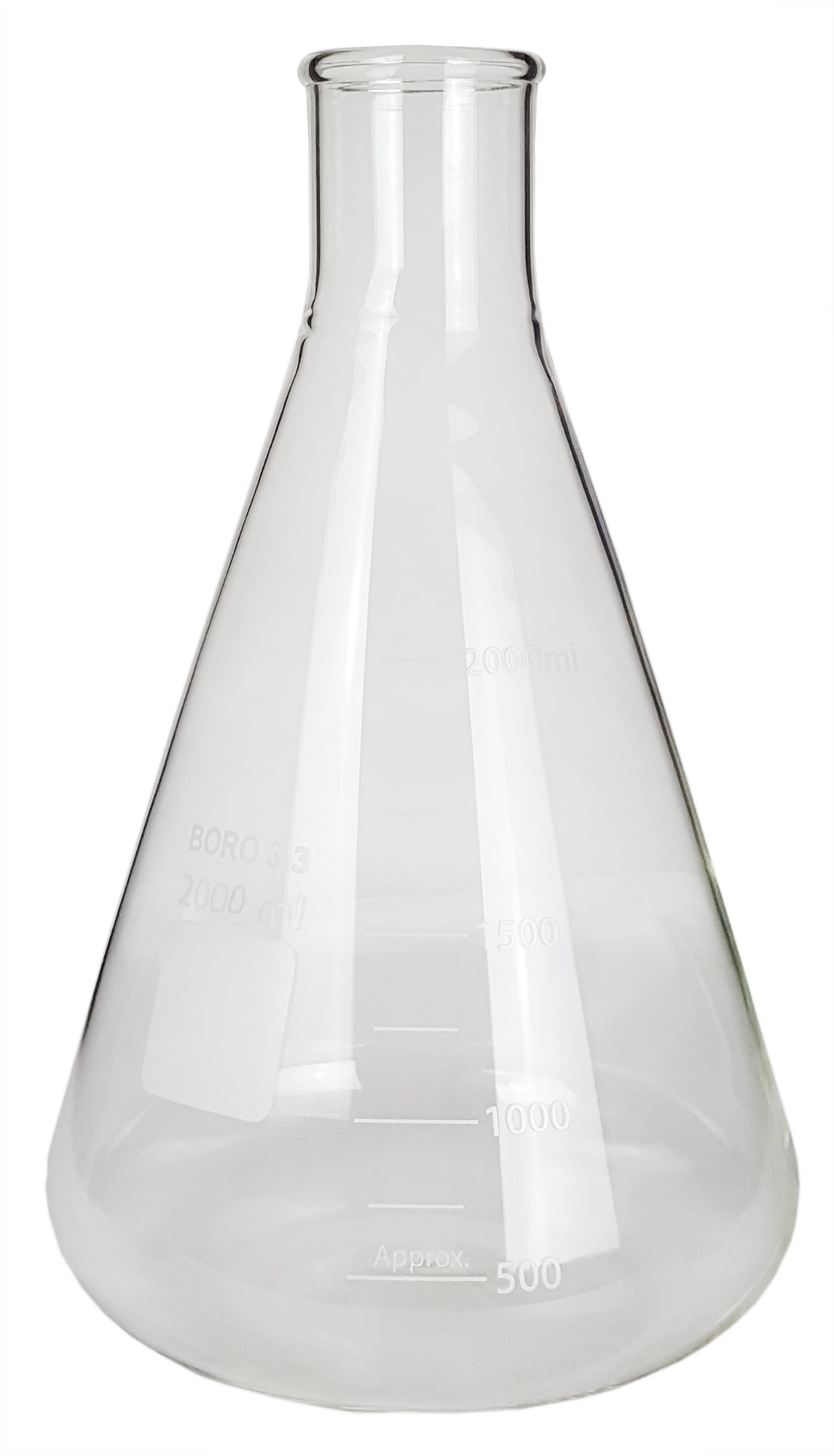Erlenmeyer Flask 2000ml. Borosilicate Glass