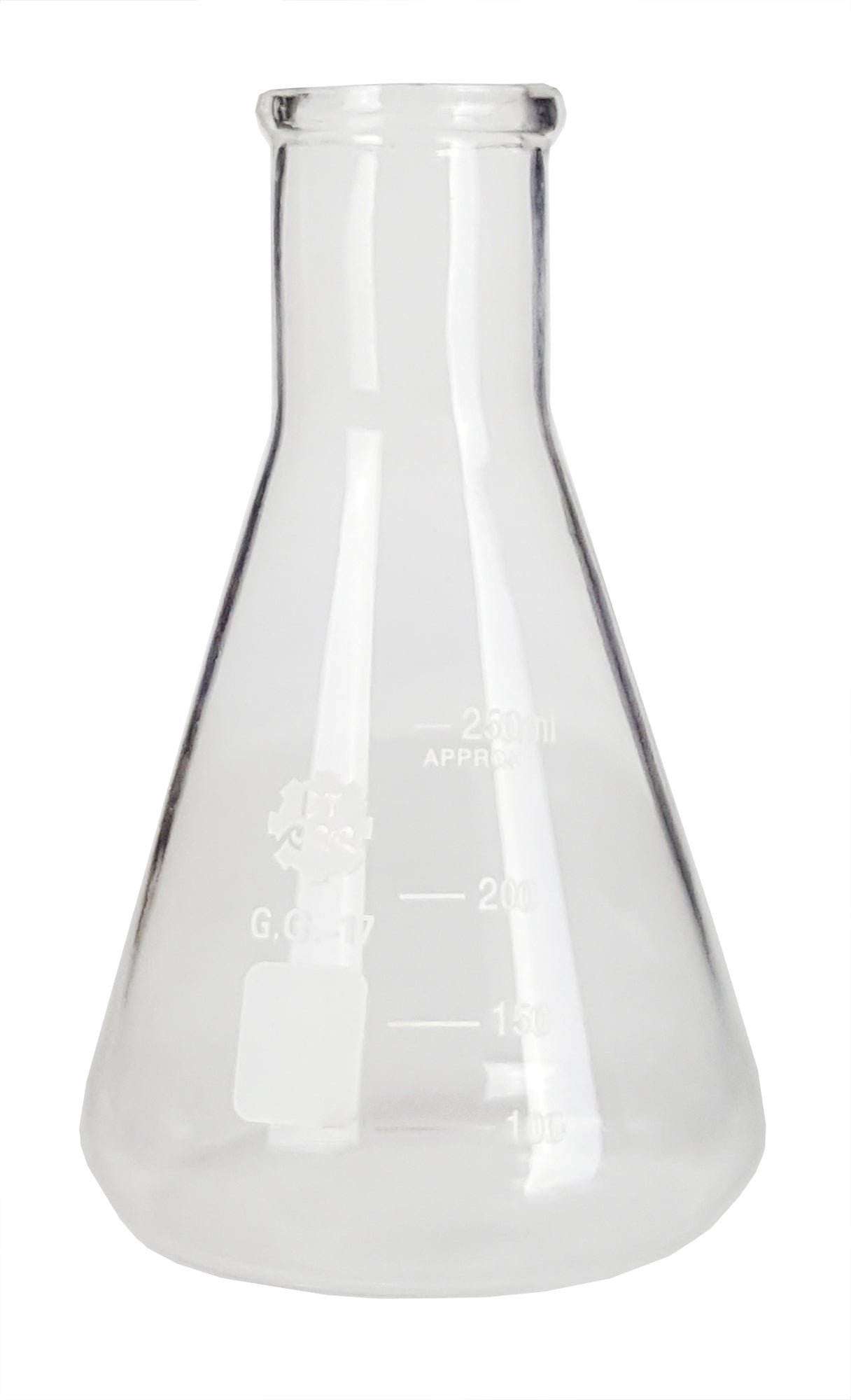 Erlenmeyer Flask 250ml. Pack 12. Borosilicate Glass