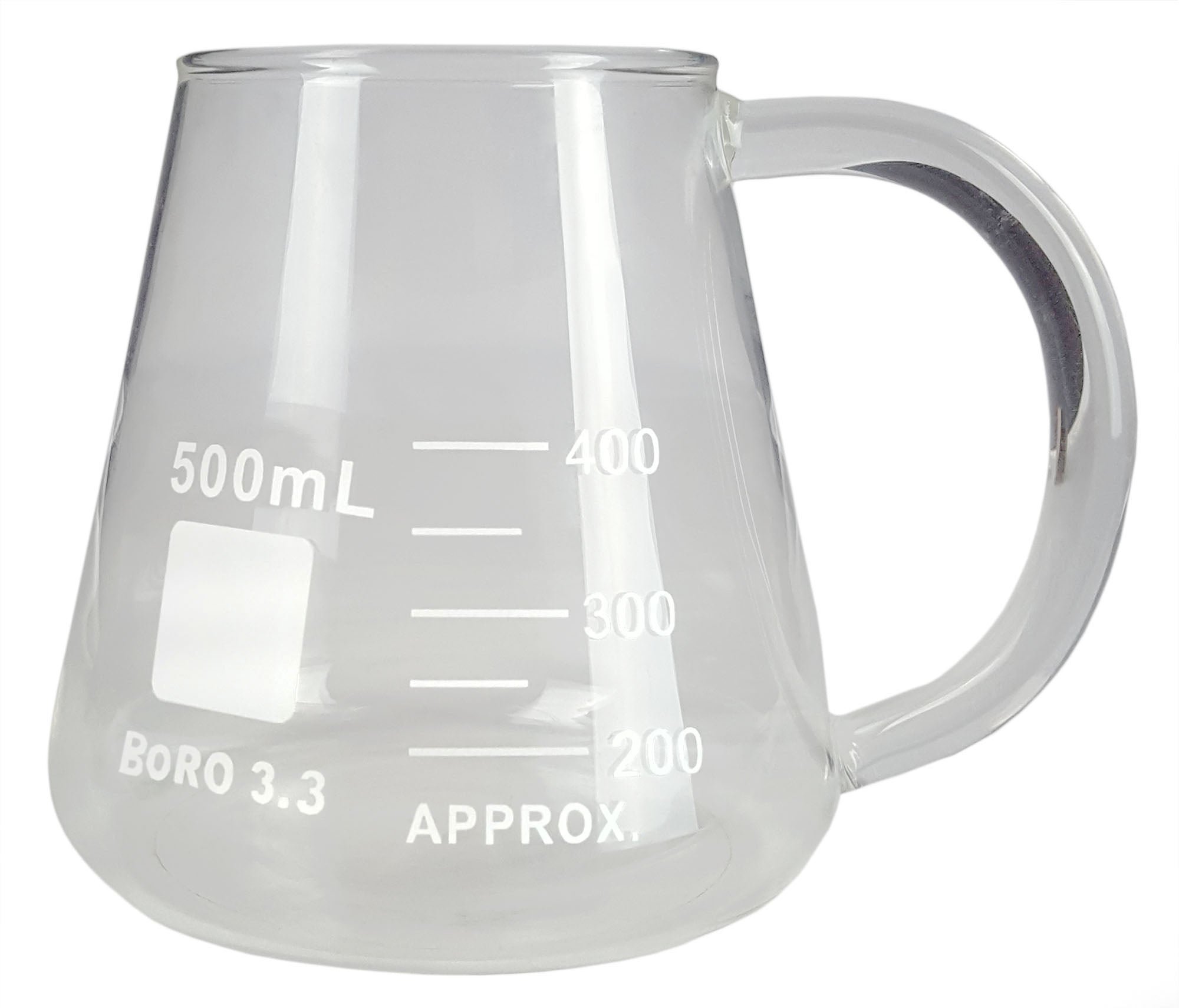 Erlenmeyer Flask Mug  graduated to 400ml.