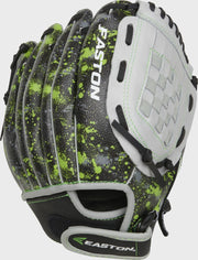 Easton Havoc Series 10-Inch Baseball Glove - Left Hand Thrower - Black/Gray/Optic