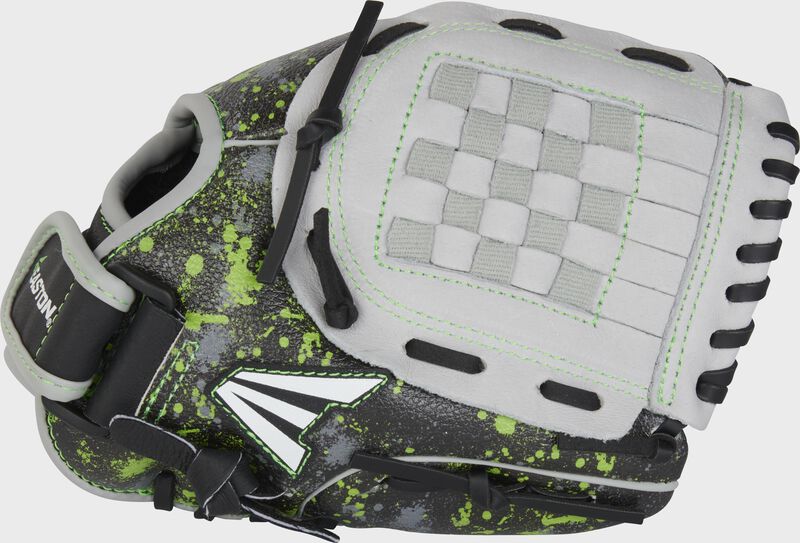 Easton Havoc Series 10-Inch Baseball Glove - Left Hand Thrower - Black/Gray/Optic